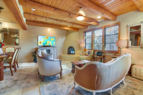 Walk to Santa Fe Plaza Condo with Kiva Fireplace!
